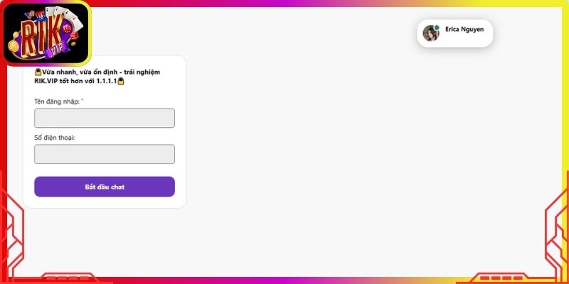 Kênh live chat kết nối nhanh chóng