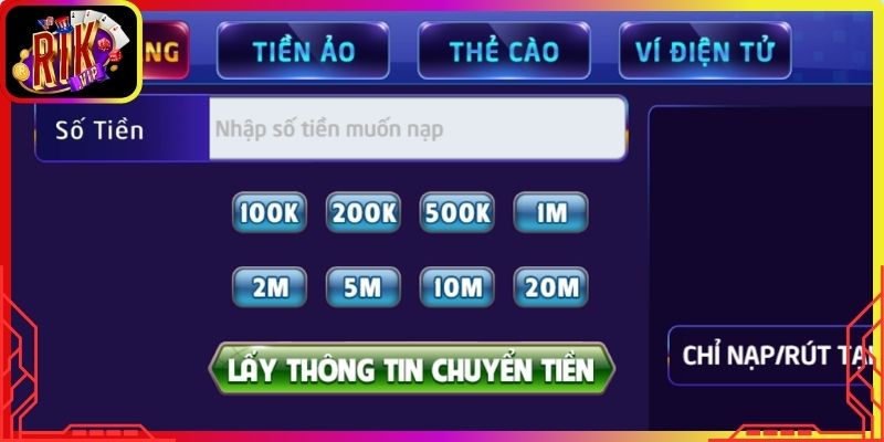 Quy trình nạp tiền Rikvip chi tiết cho người mới